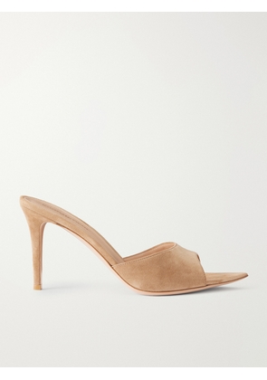 Gianvito Rossi - Elle 85 Suede Pumps - Brown - IT35,IT36,IT36.5,IT37,IT37.5,IT38,IT38.5,IT39,IT39.5,IT40,IT40.5,IT41,IT41.5,IT42