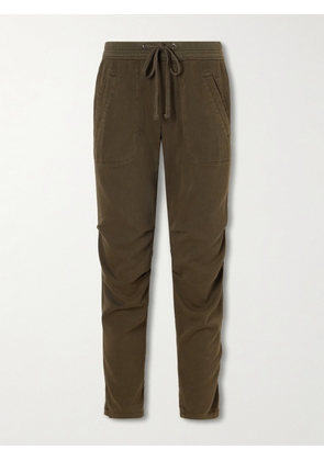 James Perse - Cotton-blend Twill Track Pants - Green - 0,1,2,3,4