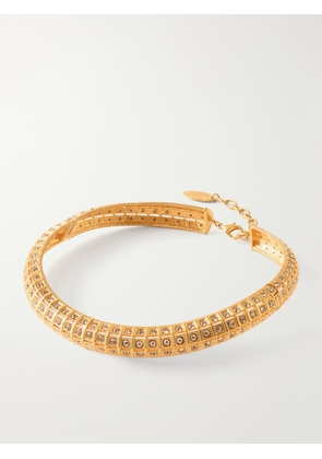 Sonia Petroff - Lobster Vibe Crystal-embellished Gold-plated Necklace - One size