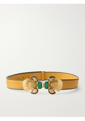Sonia Petroff - Bee Gold-tone And Leather Belt - Yellow - S,M,L