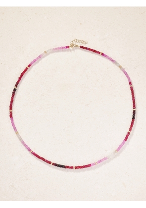 JIA JIA - Arizona 14-karat Gold Ruby Necklace - Pink - One size