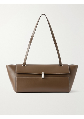 Savette - Symmetry Trapeze Leather Shoulder Bag - Green - One size