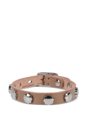OUR LEGACY studded leather bracelet - Neutrals