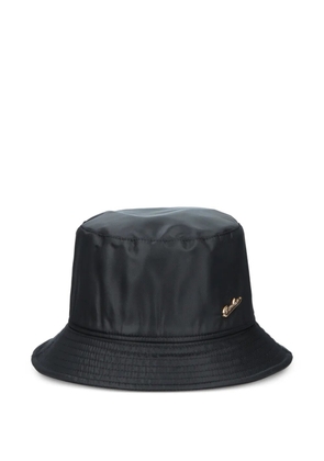 Borsalino logo-plaque bucket hat - Black