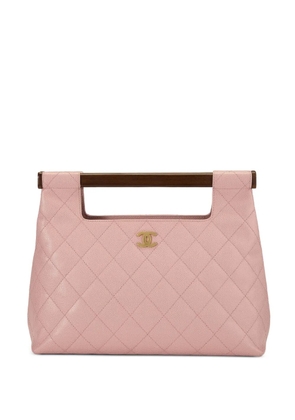 CHANEL Pre-Owned 2004 Barbie quilted wood-handle tote bag - Pink