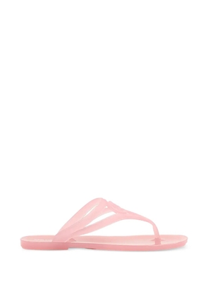 Karl Lagerfeld Jelly logo-detail flip-flops - White