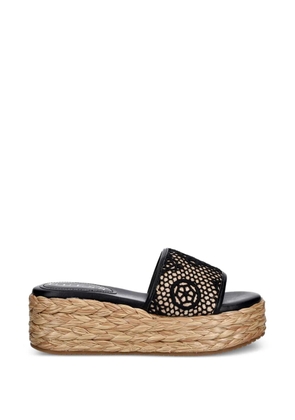 GUESS USA Binata logo-embroidered sandals - Black