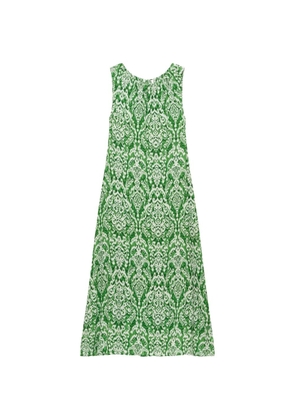 MALIPARMI Dreamscape Ikat-print dress - Green