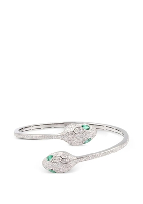Bvlgari Pre-Owned Serpenti Seduttori Emerald bracelet - Silver