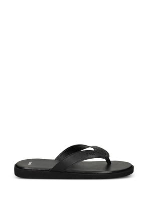 BOSS logo-embossed thong sandals - Black
