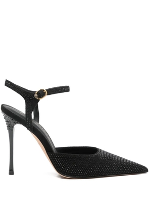 Kurt Geiger London 110mm Mayfair ankle-strap pointed pumps - Black