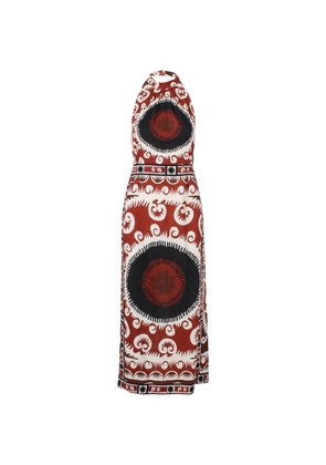 PHILIPPA 1970 Asia graphic-print dress - Red