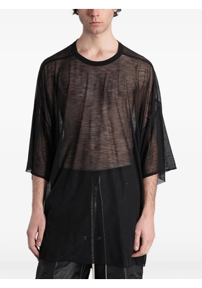 Rick Owens oversized wool T-shirt - Black