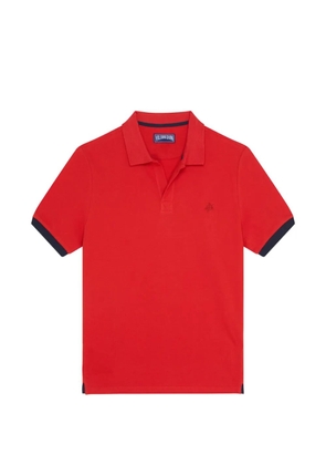 Vilebrequin contrast-trim polo-collar T-shirt - Red