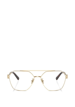 Tiffany & Co Eyewear geometric-frame double-bridge glasses - Gold