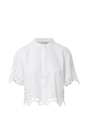 Veronica Beard Aleck broderie anglaise shirt - White