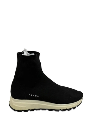 Prada Pre-Owned Knit sock sneakers - Black