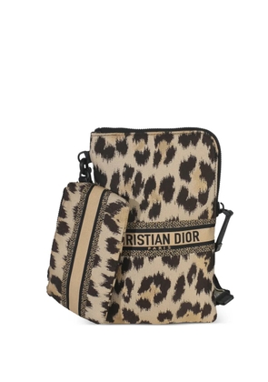Christian Dior Pre-Owned 2021 Mizza animal-pattern make-up bag - Neutrals