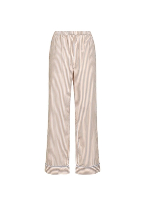 MC2 Saint Barth striped cotton straight trousers - Neutrals