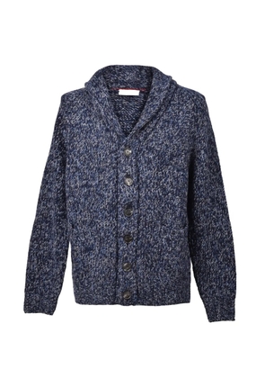 Brunello Cucinelli chunky-knit shawl-collar cardigan - Blue