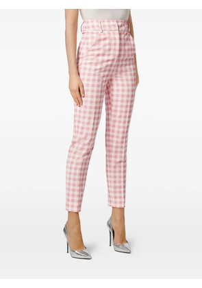 Philipp Plein Vichy Office trousers - Pink