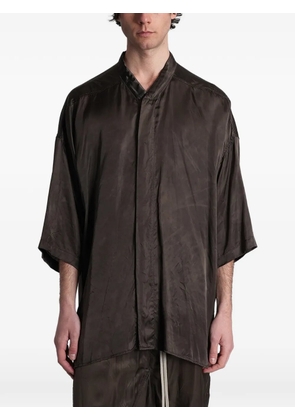 Rick Owens Jumbo Faun mandarin-collar wide-sleeve shirt - Grey