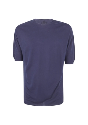 MD75 ribbed-trim T-shirt - Blue