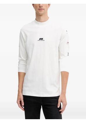Armani Exchange logo-print long-sleeve T-shirt - White