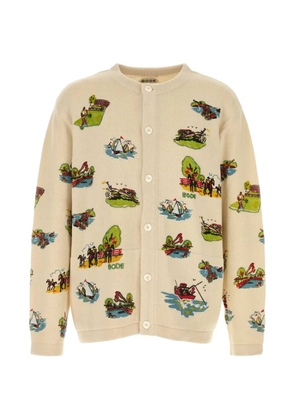 BODE Beaded Camp cardigan - Neutrals
