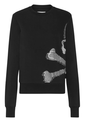 Philipp Plein Skull&Bones cotton sweatshirt - Black