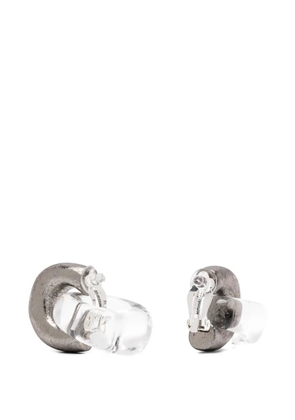 Monies Havana interlocking hoop earrings - Silver