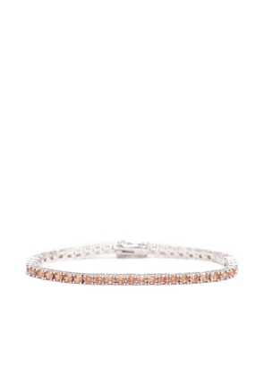 Izabel Display round-cut zirconia tennis bracelet - Neutrals