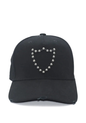 Htc Los Angeles studded distressed cap - Black
