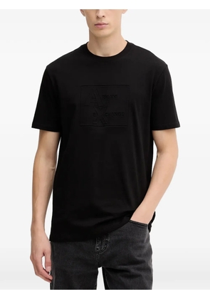 Armani Exchange embossed-logo T-shirt - Black