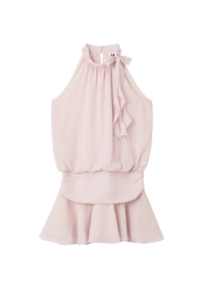 b+ab ruffled bow-detail mini dress - Pink