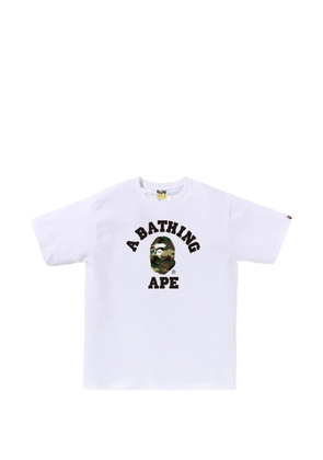 A BATHING APE® Glitch Woodlandg camouflage-print T-shirt - White