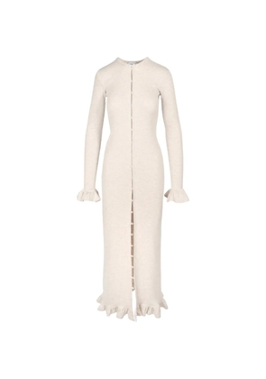 Ioana Ciolacu ruffled maxi dress - Neutrals