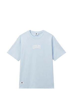 CHOCOOLATE logo-print T-shirt - Blue