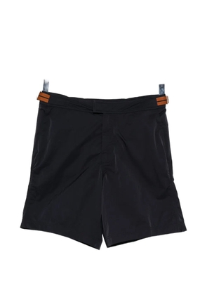 Zegna buckle-fastening swim shorts - Blue