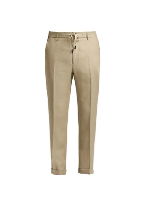 Peserico pleated drawstring trousers - Neutrals