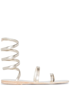 Ancient Greek Sandals Ofis ankle-wrap sandals - Gold