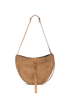 MINOBOSSI Lizzie suede shoulder bag - Neutrals