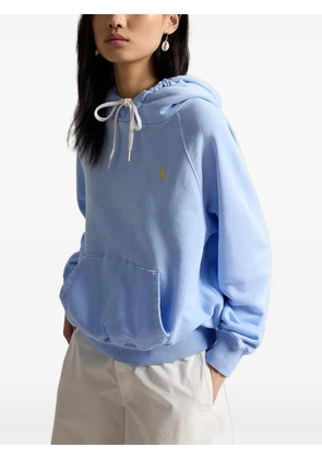 Polo Ralph Lauren logo-embroidered hoodie - Blue