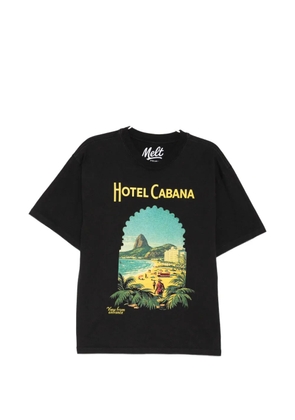 Melt graphic-print T-shirt - Black