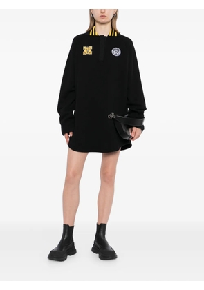 Off-White sporty polo sweat dress - Black