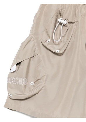 Moschino logo-print swim shorts - Neutrals
