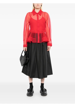 Comme Des Garçons pleated midi skirt - Black