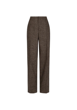 Tagliatore pressed-crease straight-leg trousers - Brown