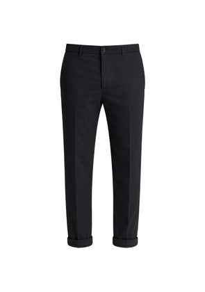 Peserico pressed-crease cotton trousers - Blue