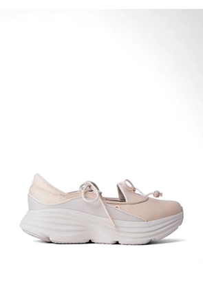 HOKA leather platform sneakers - Neutrals